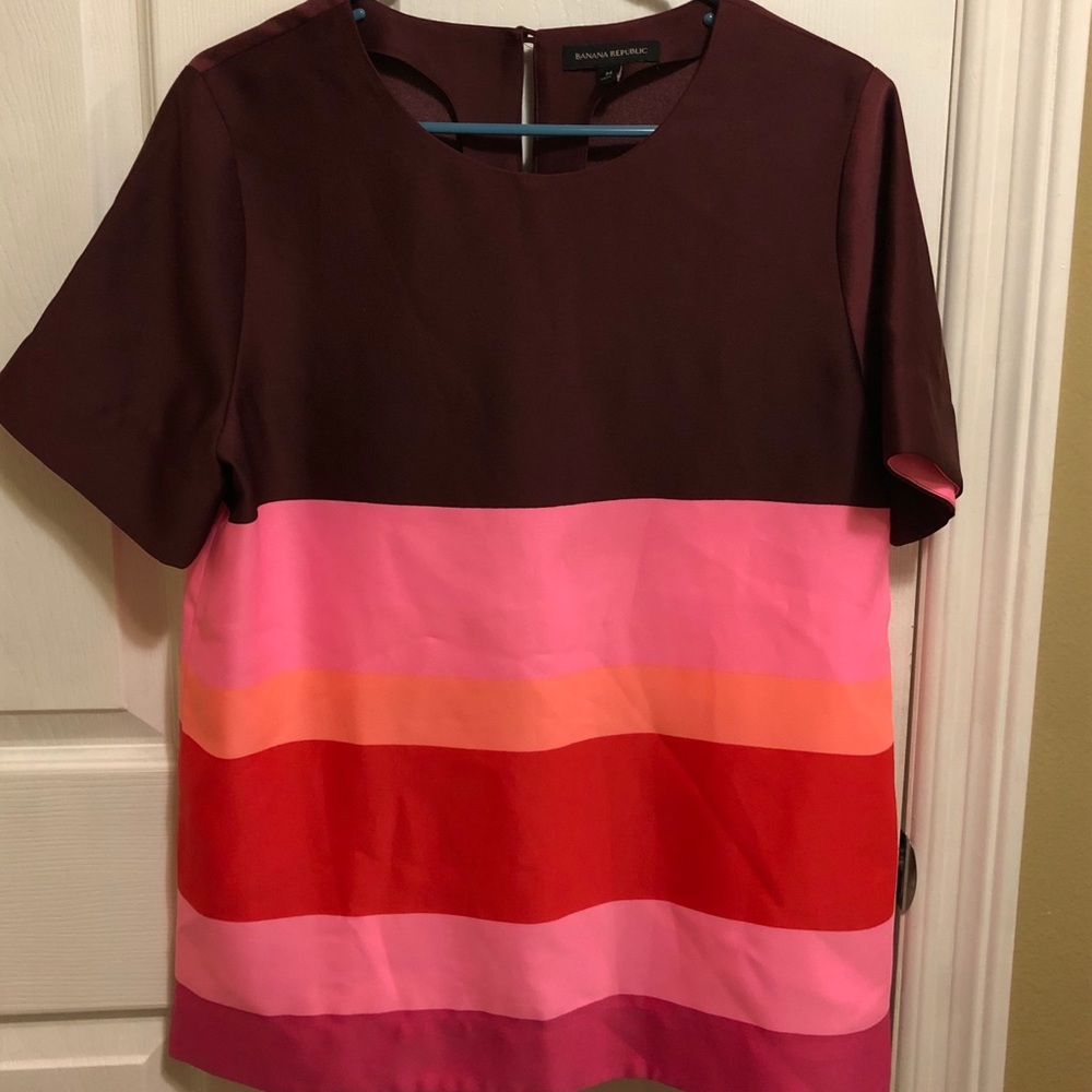 Banana Republic color block shirt